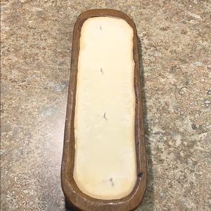 4 wick dough bowl candle. Never lit.